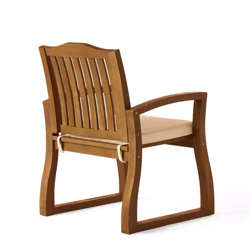 Christopher Knight Home Wrinki Modern 7 Piece Patio Acacia Dining Set with Slatted Design