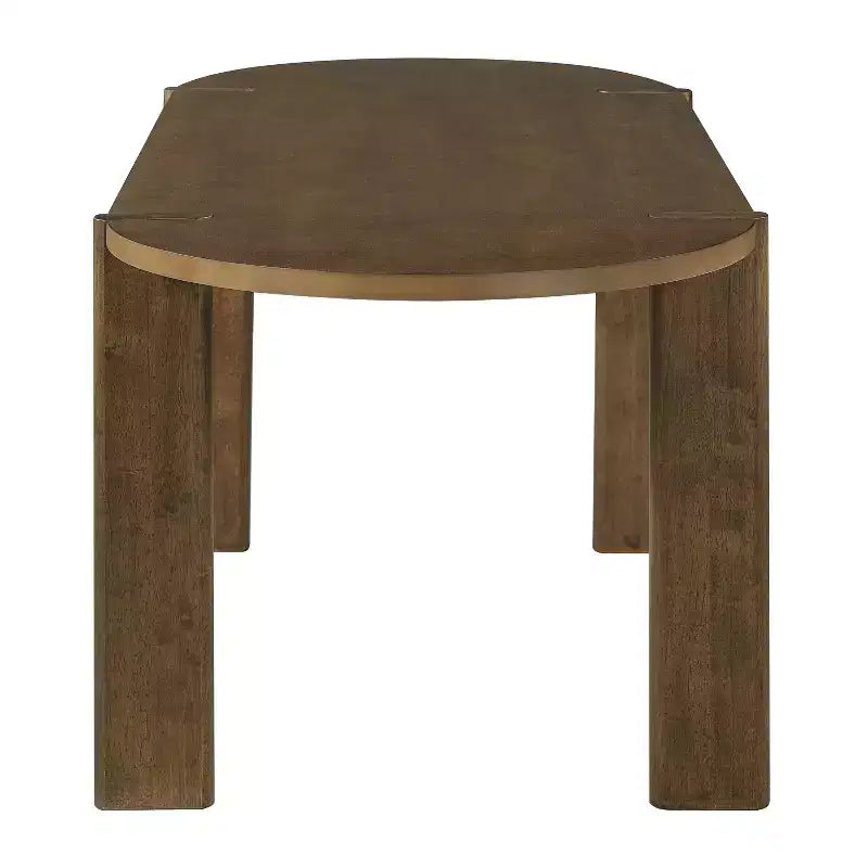 Christopher Knight Home Dori Modern 7 Piece Patio Rubberwood and Iron Dining Set with Oval Table and PE Rattan Design