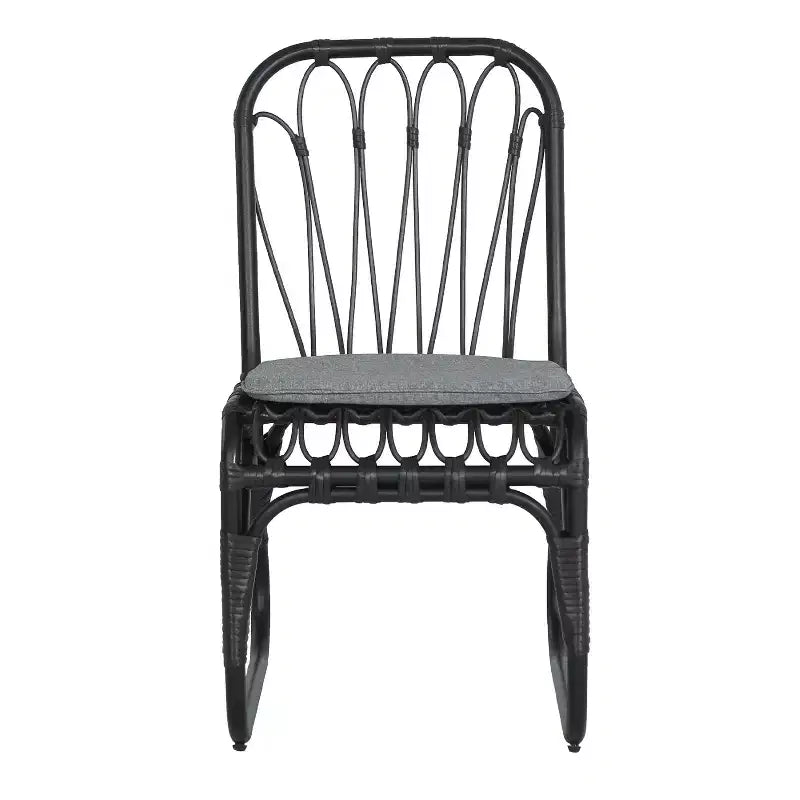Christopher Knight Home Corsica Transitional 7 Piece Patio Iron Rattan Dining Set with Cushions