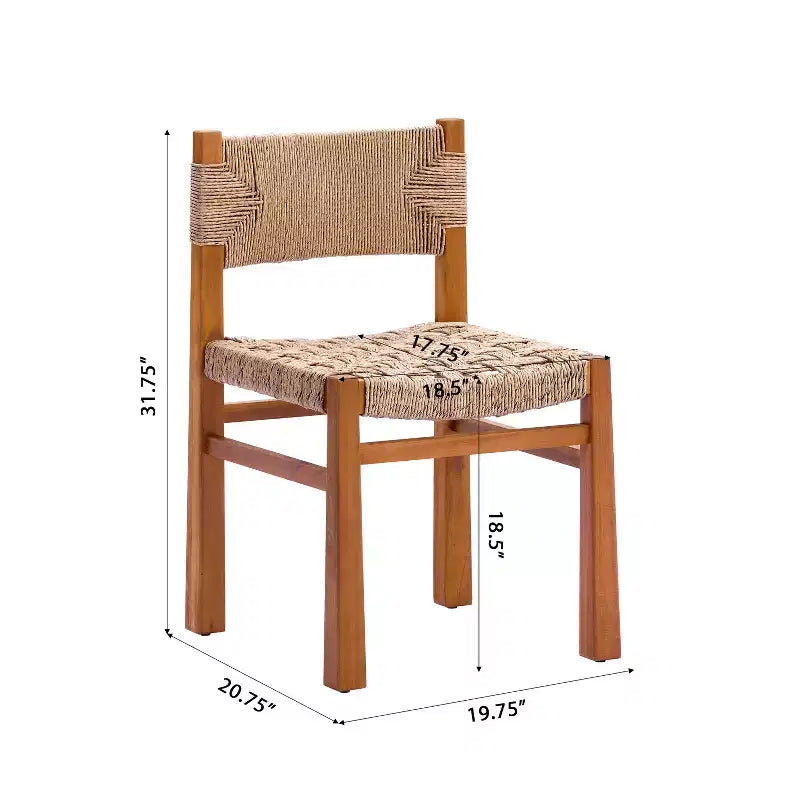 Christopher Knight Home Fineas 9 Piece Boho Outdoor Acacia Wood Dining Set with Expandable Slatted Table and Wicker Design