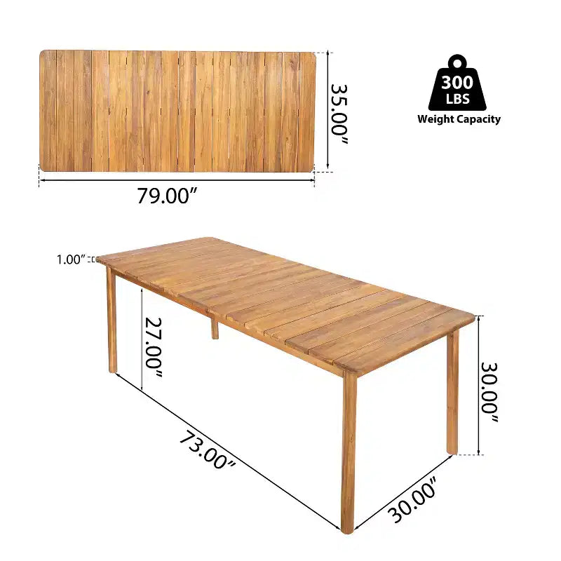 Christopher Knight Home Visola 9 Piece Boho Acacia Wood Rope Dining Seating Set with Slatted Table and Cushions