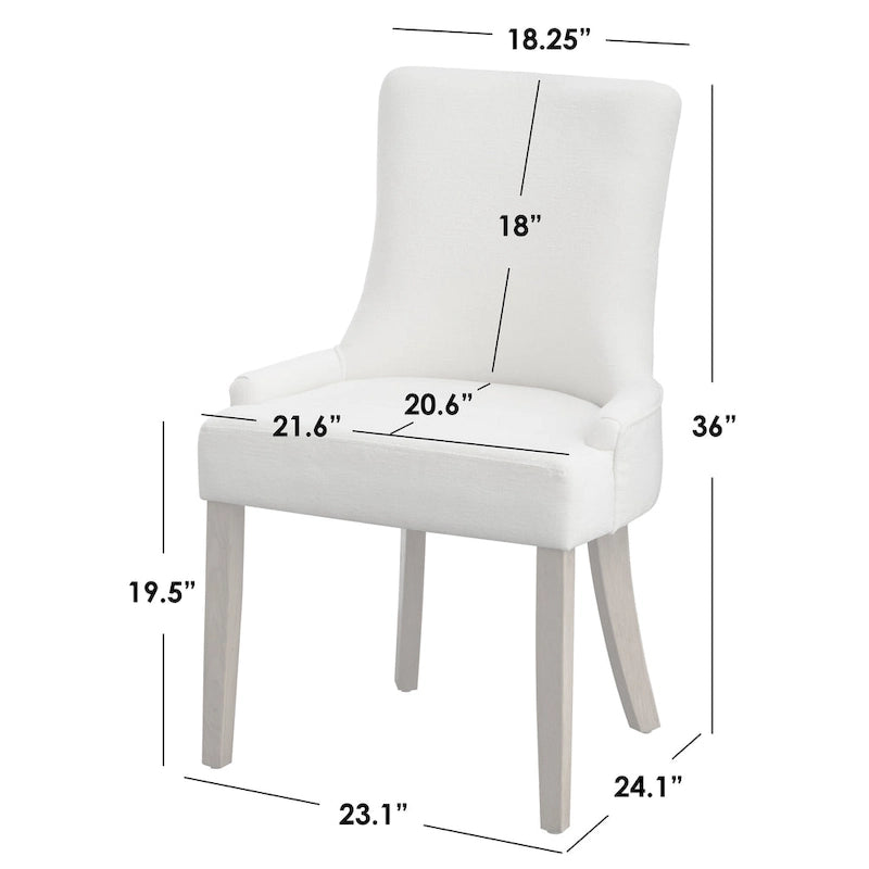 Sillas de comedor tapizadas Anneli de Simple Living (juego de 2)