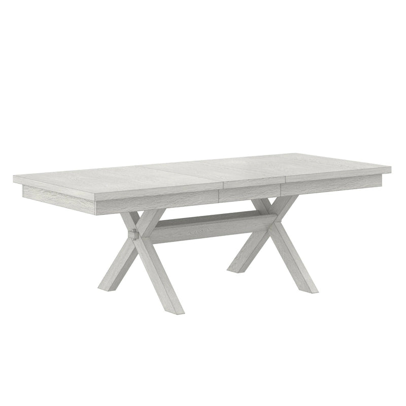 VECELO Juego de Mesa de Comedor con Banco, Mesa de Comedor Rectangular Extensible de Madera Maciza y 4 Sillas de Comedor de Madera Maciza