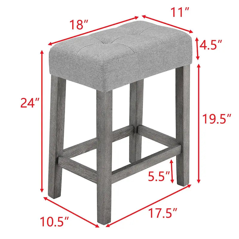 Juego de mesa y 3 taburetes de bar con toma de corriente, desayunador de cocina, juego de mesa y sillas de comedor de madera