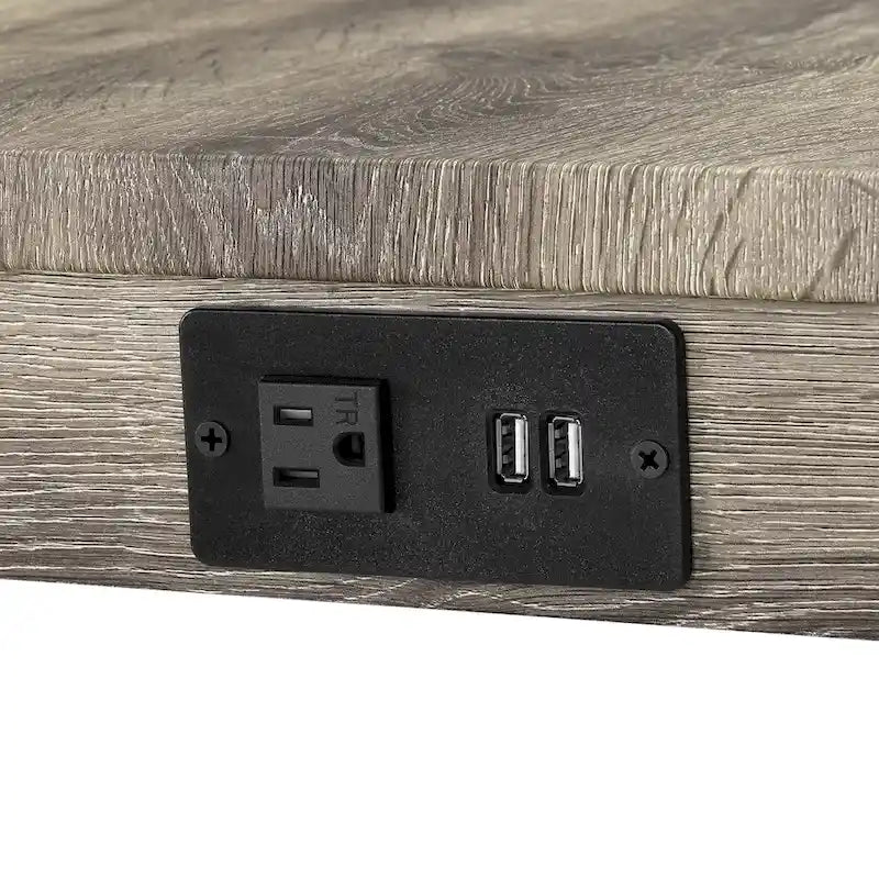 Juego de mesa y 3 taburetes de bar con toma de corriente, desayunador de cocina, juego de mesa y sillas de comedor de madera