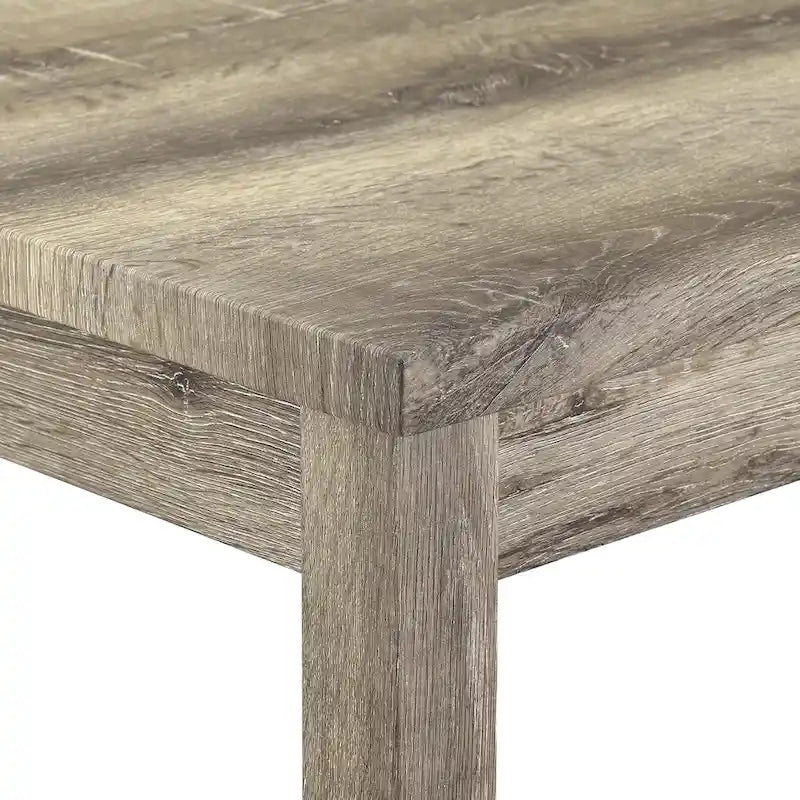 Juego de mesa y 3 taburetes de bar con toma de corriente, desayunador de cocina, juego de mesa y sillas de comedor de madera