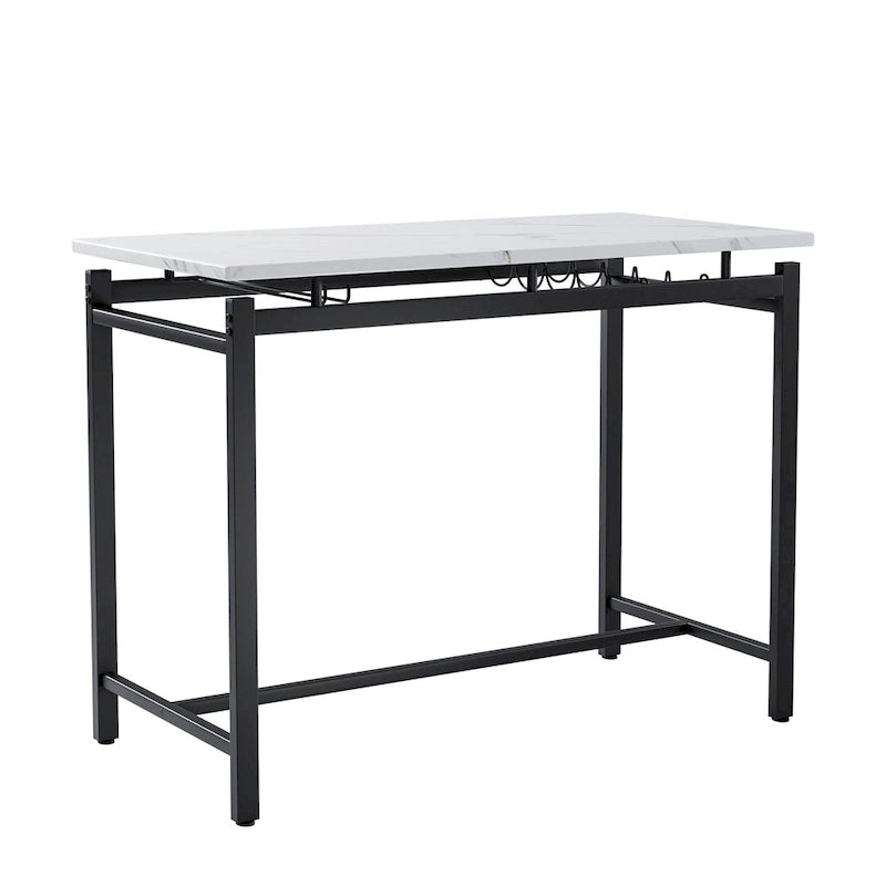 Ensemble de salle à manger 3 pièces de style moderne avec table rectangulaire et 2 chaises de salle à manger rembourrées