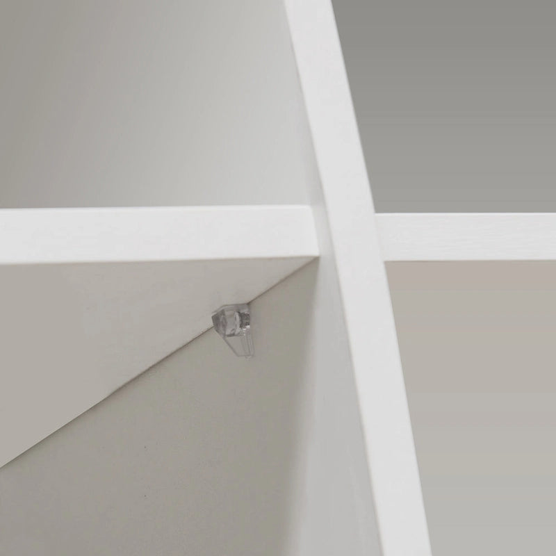 Aparador de almacenamiento blanco de 3 puertas con LED, acabado de alto brillo