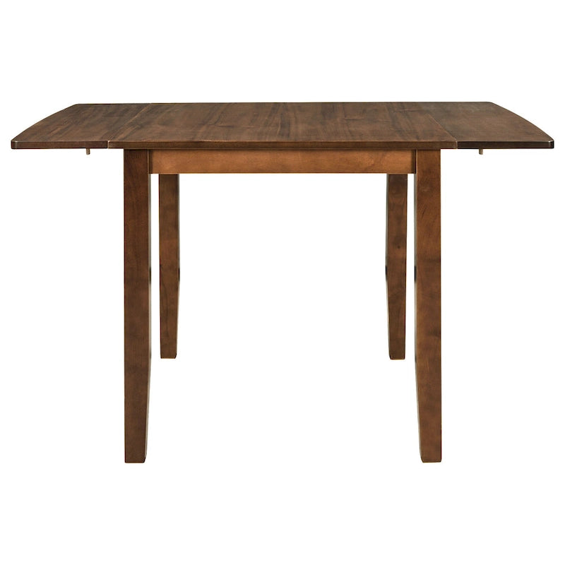 Juego de mesa de comedor para rincón de desayuno de madera de 3 piezas con mesa de ala caída