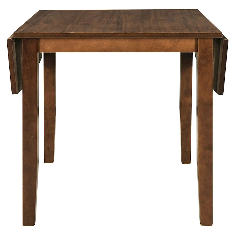 Juego de mesa de comedor para rincón de desayuno de madera de 3 piezas con mesa de ala caída