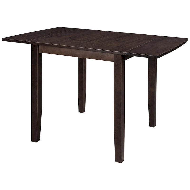 Juego de mesa de comedor para rincón de desayuno de madera de 3 piezas con mesa de ala caída