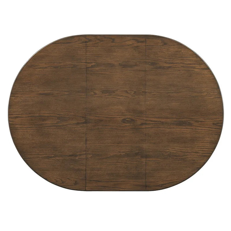 Juego de comedor de 5 piezas de estilo vintage con mesa extensible y 4 sillas tapizadas