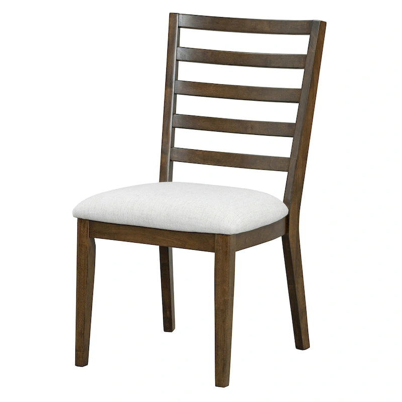 Juego de comedor de 5 piezas de estilo vintage con mesa extensible y 4 sillas tapizadas