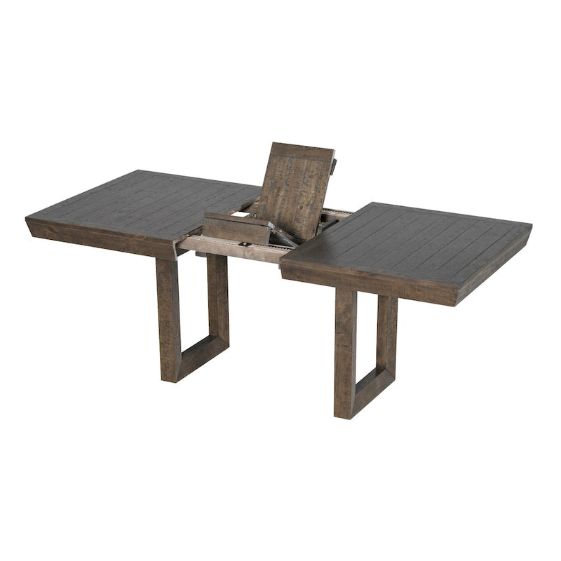 Juego de comedor tradicional extensible de 7 piezas con tablero de mariposa y 6 sillas tapizadas
