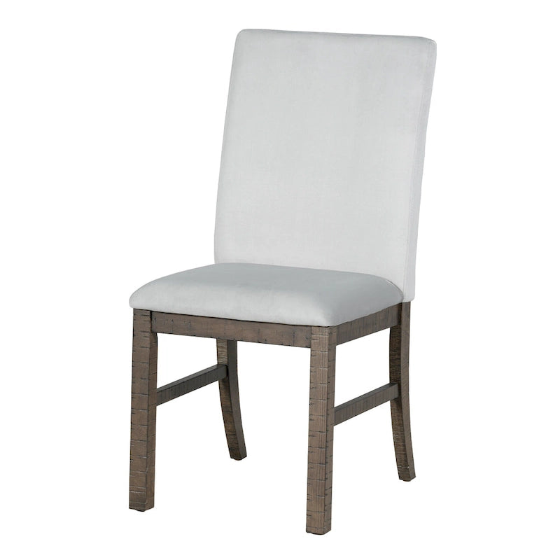 Juego de comedor tradicional extensible de 7 piezas con tablero de mariposa y 6 sillas tapizadas