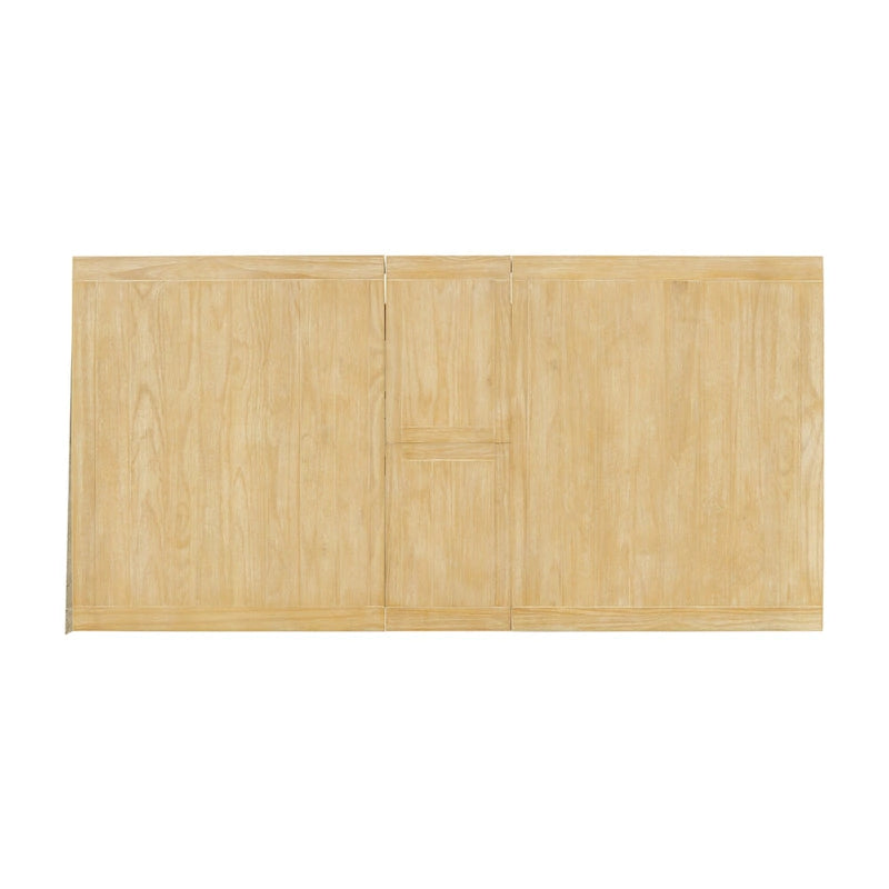 Juego de comedor tradicional extensible de 7 piezas con tablero de mariposa y 6 sillas tapizadas