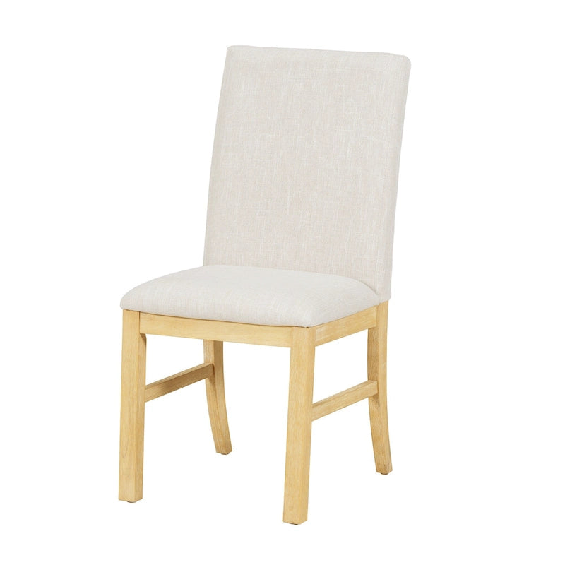 Juego de comedor tradicional extensible de 7 piezas con tablero de mariposa y 6 sillas tapizadas