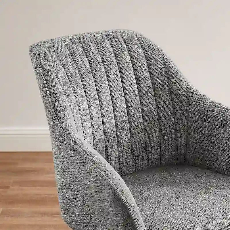 Fauteuil de bureau moderne pivotant avec pieds en bois