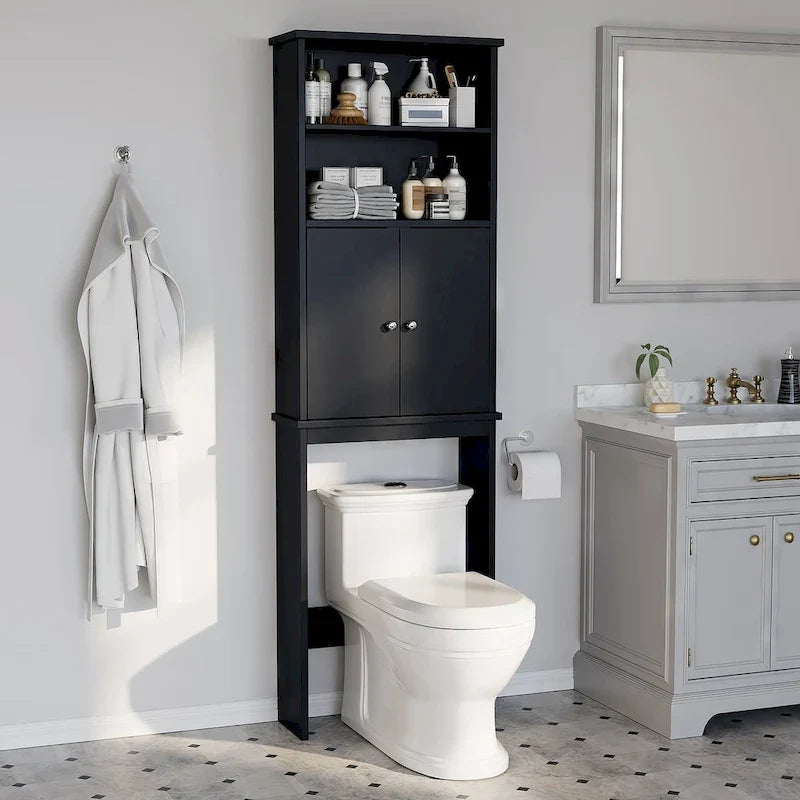 Meuble de rangement à suspendre au-dessus des toilettes Futzca avec porte