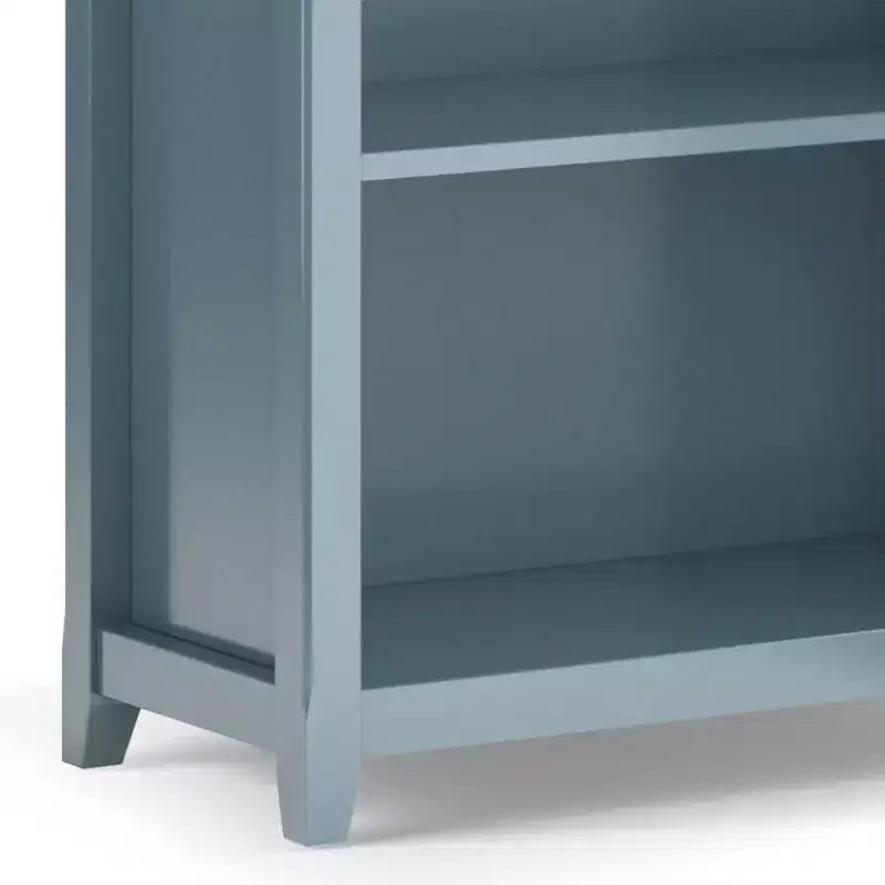 70 Five-Shelf Solid Wood Bookcase - Lacquered Pine, 4 Adjustable Shelves