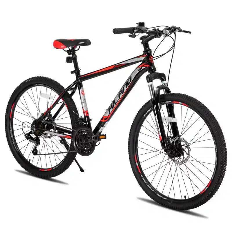 HILAND 26 Mountain Bike for Men Women, 3/6/Multi-Spokes Wheel, 18 Speeds