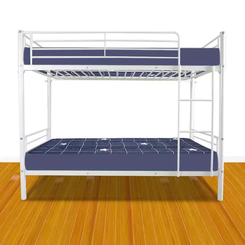 Karl Home Twin Over Twin Steel Bunk Bed Frame Ladder Bedroom Dorm Room for Kids Adult Children