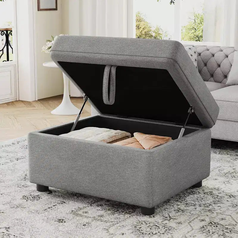 26.6 Movable Storage Ottoman