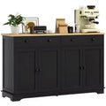 HOMCOM Sideboard Buffet Cabinet with Storage, Modern Kitchen Cabinet with 4 Doors, 2 Drawers and 2 Adjustable Shelves, Coffee Bar Cabinet