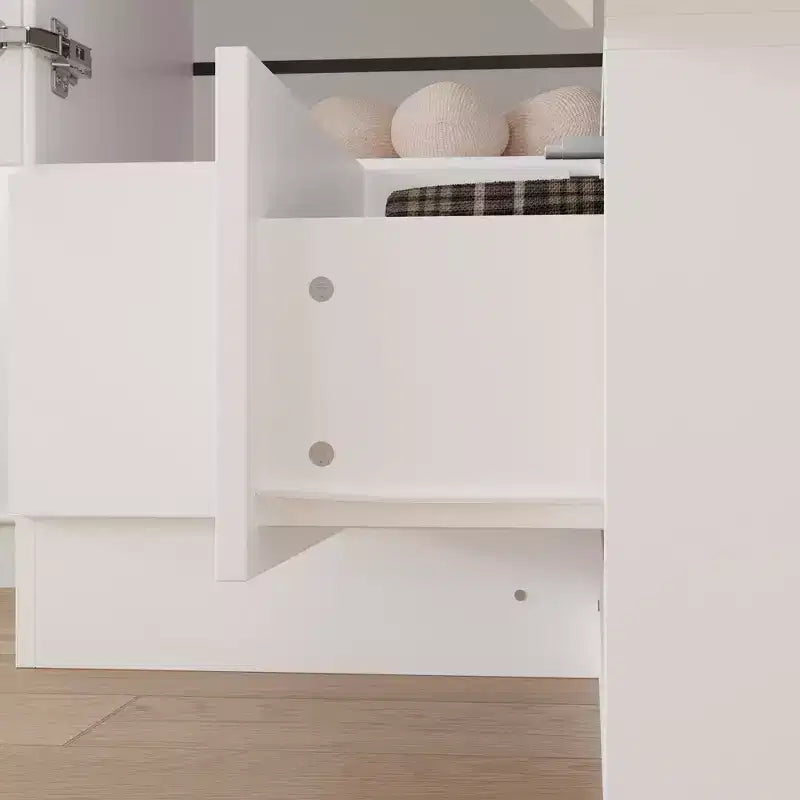 Hitow Armoire Minimaliste, Armoire d'Angle, Modèles à Double Porte et Tiroirs
