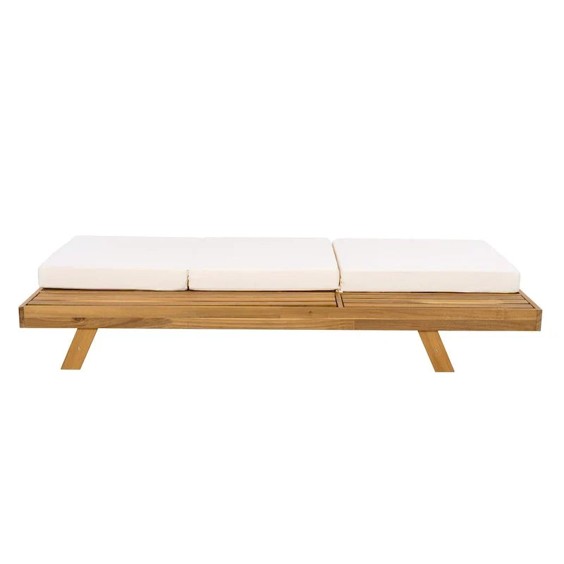 Christopher Knight Home- Michael Outdoor Acacia Chaise Lounge Set of 2