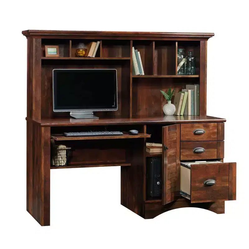 Harbor View Computer Desk with Hutch - Sauder