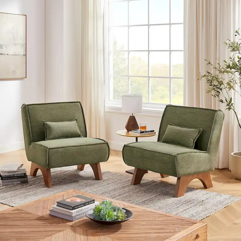 Lot de 2 fauteuils d'appoint en polyester Art Leon