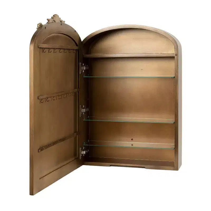 Armoire à bijoux avec miroir Kate & Laurel All Things Decor, modèle Arendahl, en MDF, 20 x 6 x 30, doré
