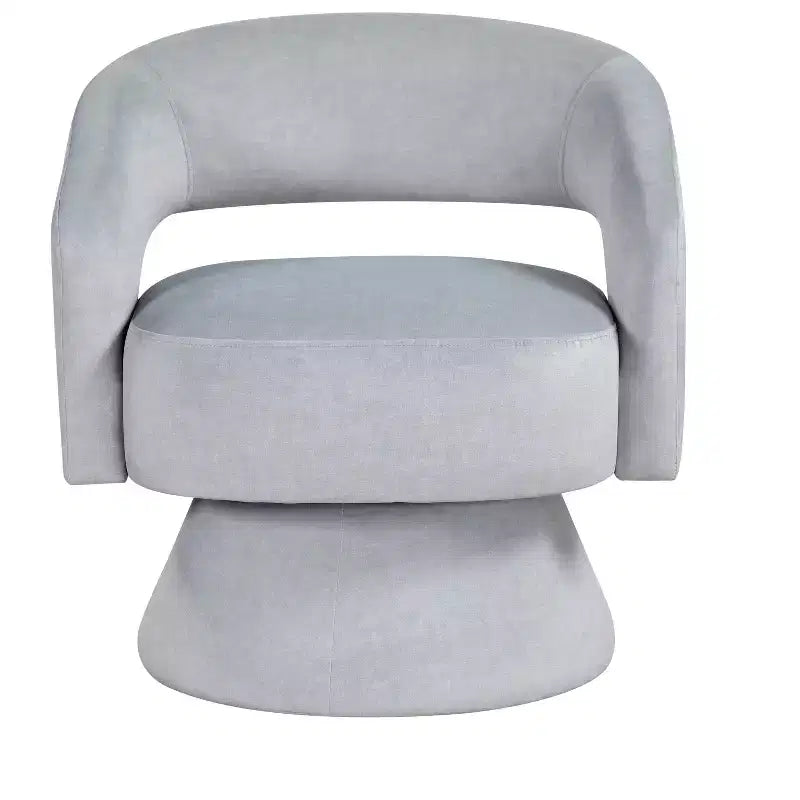 GDFStudio Hudson Modern Luxury Velvet Upholstered Swivel Accent Chair