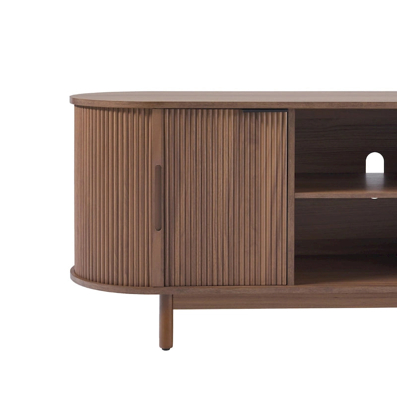 Middlebrook Modern Reeded 60-inch TV Stand with Rounded Edges