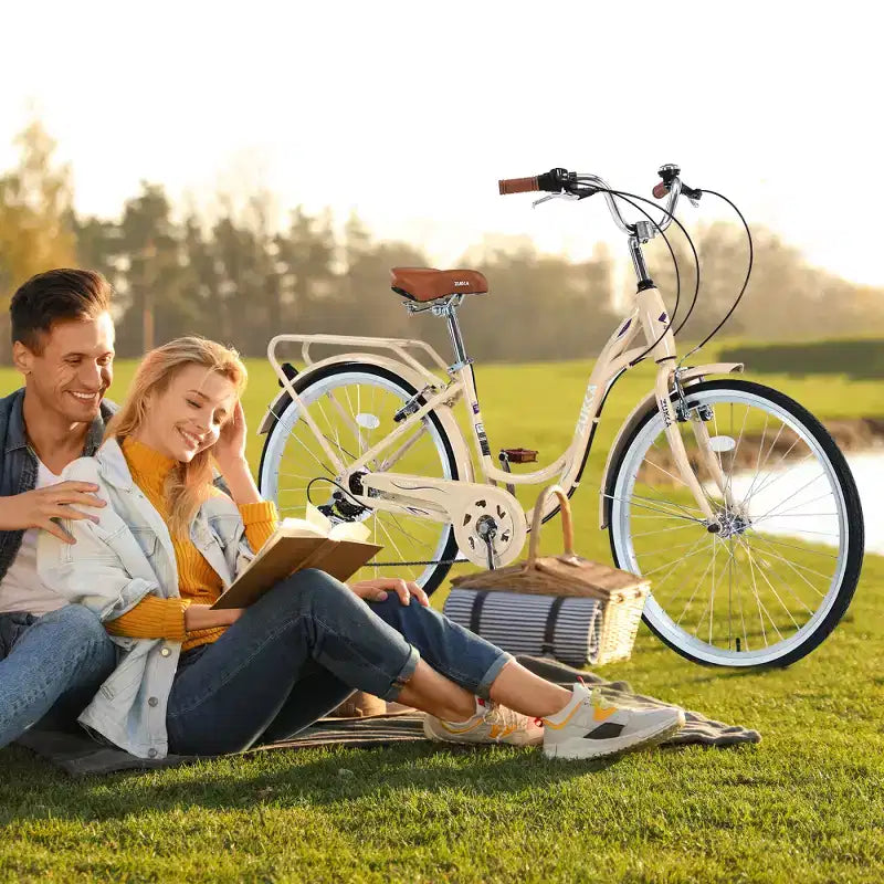 Vélo pour femme Zeus & Ruta de 24 pouces avec 7 vitesses et cadre en acier