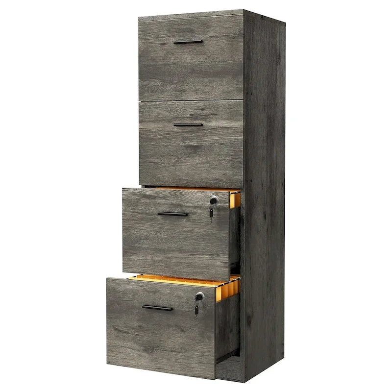 Moasis 51H 4 Drawers File Cabinet Lockable Vertical Storage Cabinet for Home Office