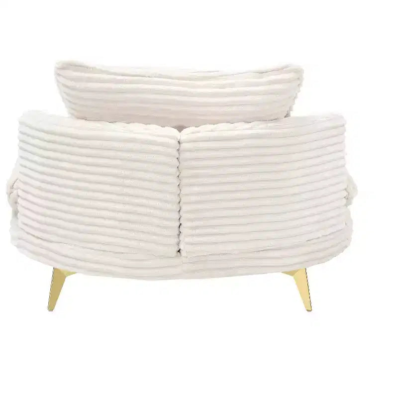 Modern Accent Chair with Ottoman, Upholstered Oversized Single Sofa Couch, Deep Seat Lounge Chair with Footrest for Bedroom Living Room Office