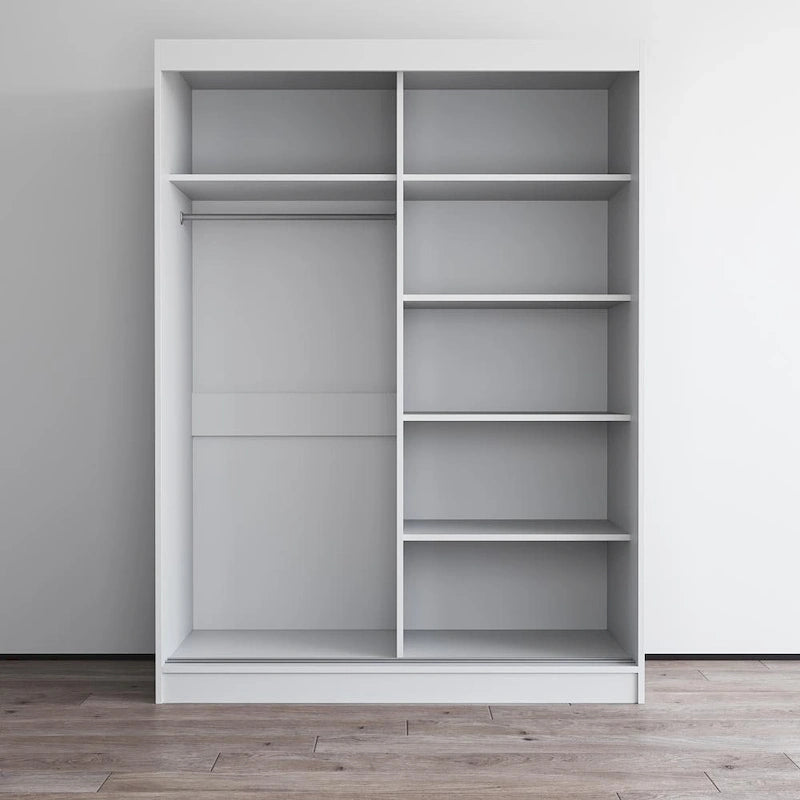 Armoire Aria 2 portes au fini lustré moderne