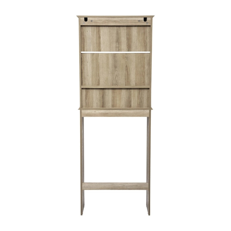 Farmhouse Over the Toilet Cabinet with Shelves and Magnetic Closure Doors