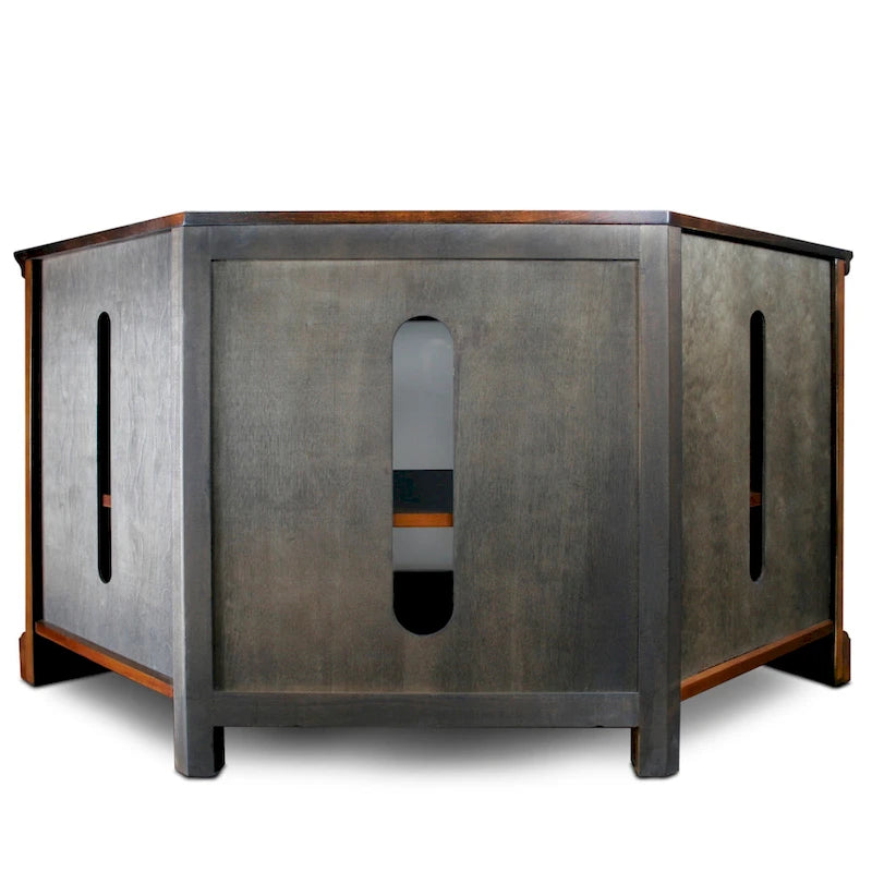 Leick Home Solid Wood Mission Corner TV Stand