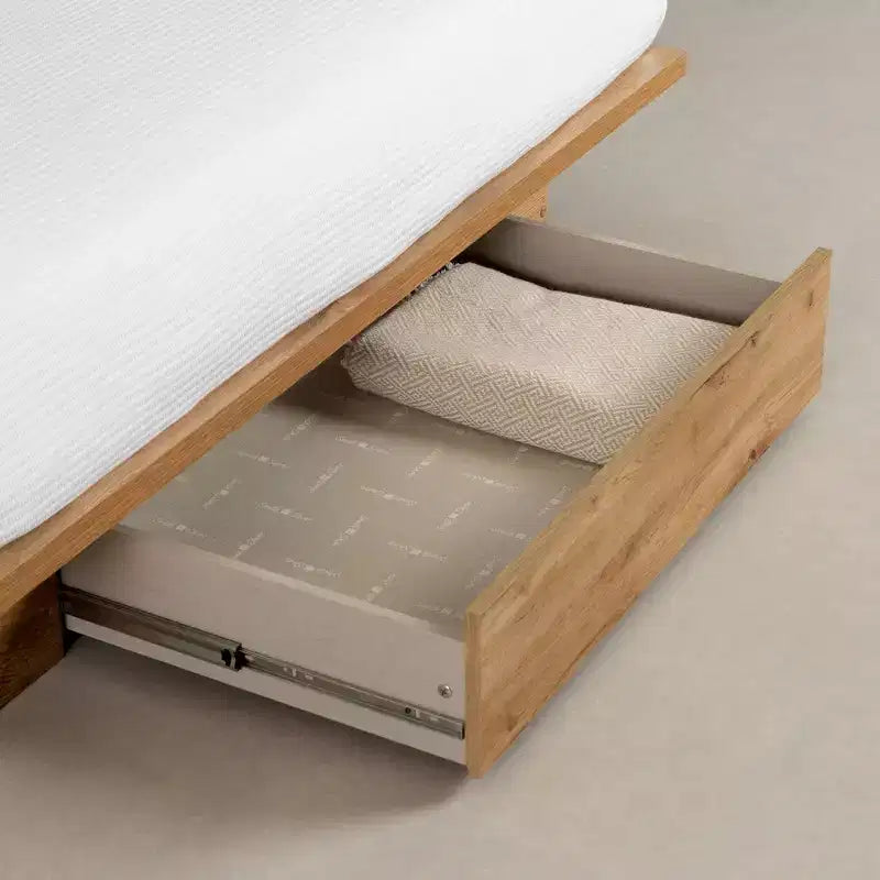 South Shore Full/Queen Platform Bed Nordik Oak