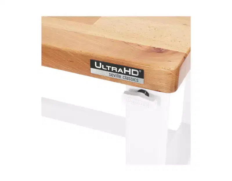 Heavy Duty 60 Adjustable Height Workbench Table with Wood Top
