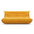 3 Seat Suede Fabric Lounge Floor Couch Lazy Sofa for Living Room