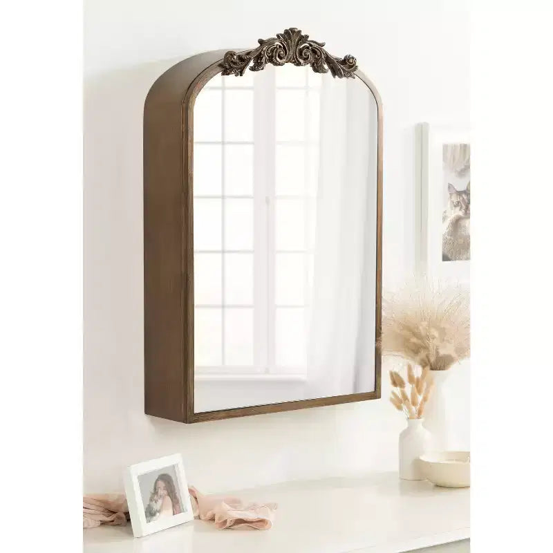 Armoire à bijoux avec miroir Kate & Laurel All Things Decor, modèle Arendahl, en MDF, 20 x 6 x 30, doré