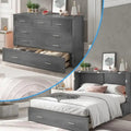 Mixoy Murphy Bed Cabinet Bed Chest with Mattress & Drawer