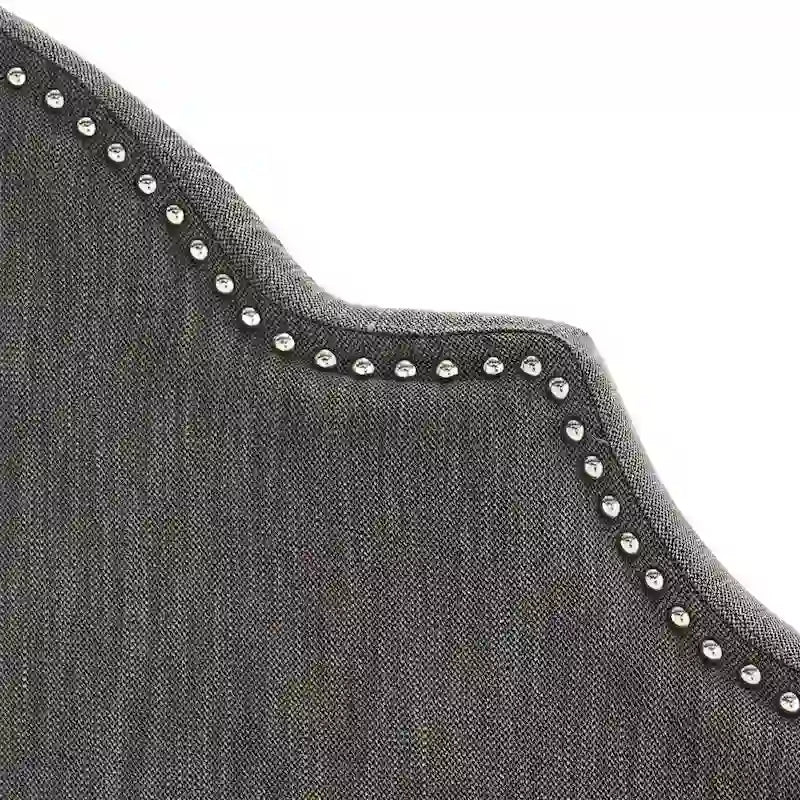 Tête de lit capitonnée en tissu réglable Grand lit/Très grand lit