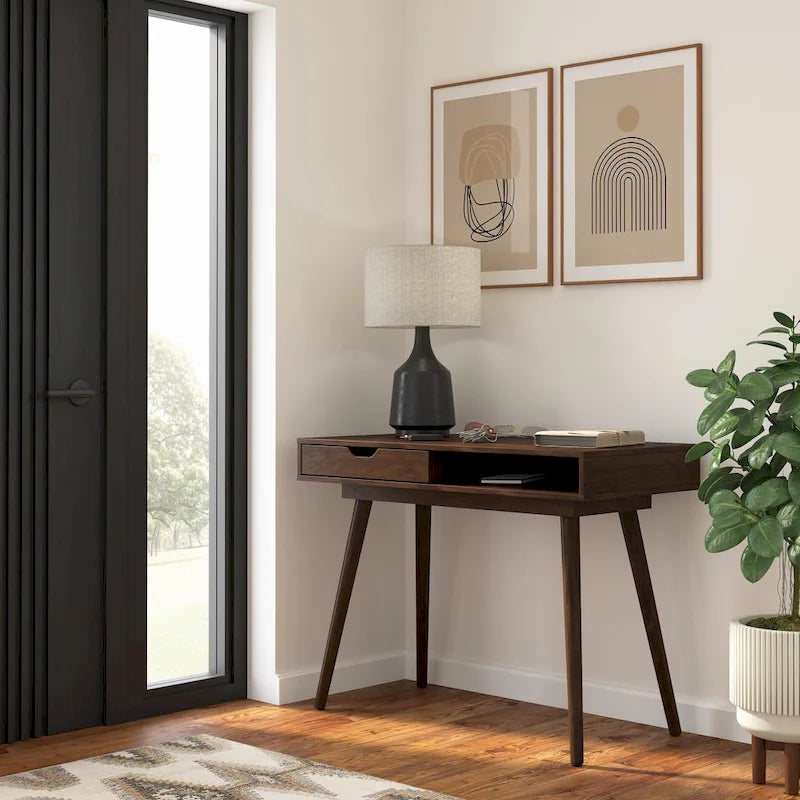 Bush Furniture Nora 40W Writing Computer Desk with Storage