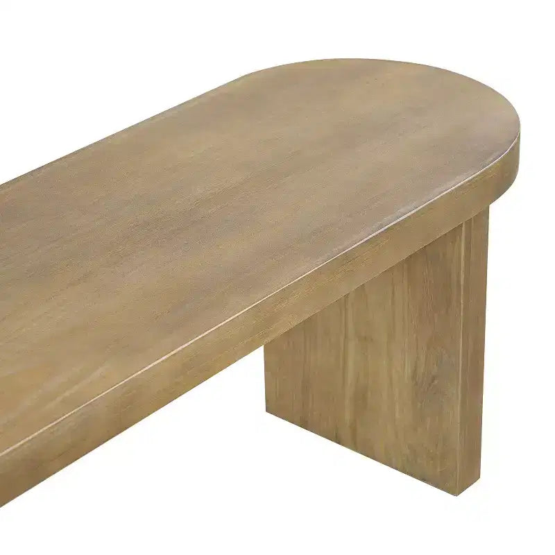 Christopher Knight Home Chaeryeong Farmhouse Pine Dining Bench with Rounded Corner