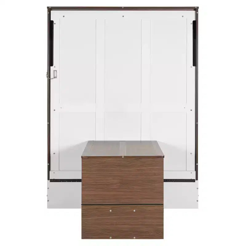 GDF Studio Lawrence Full Size Murphy Bed with Foldable Desk